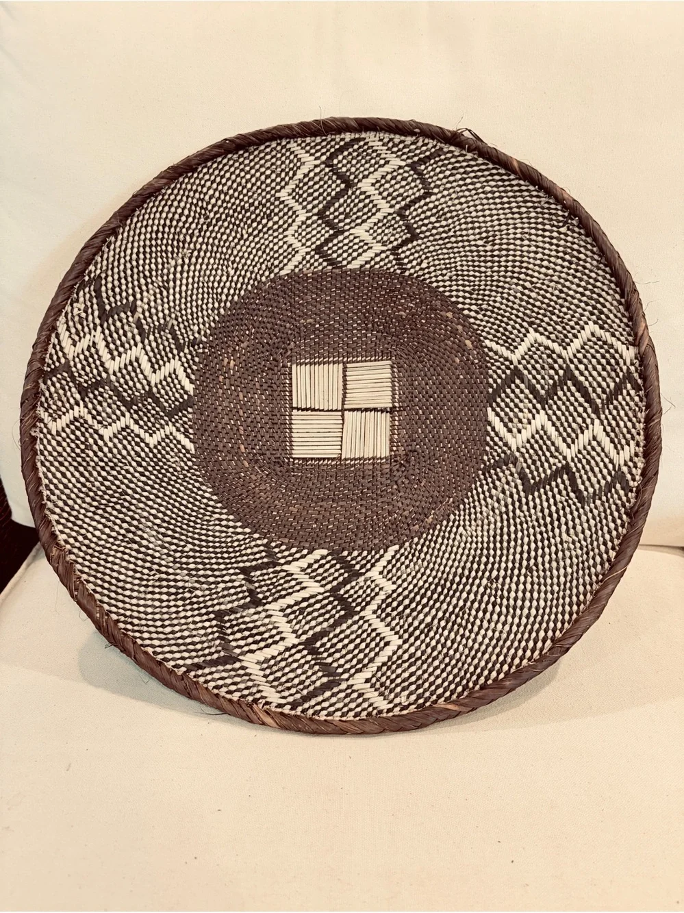 NEW Africa Woven Basket. Made by the Binga people of Zambia/Zimbabwe